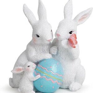 Easter Bunny Family Decorations Spring Easter Rabbit Decor Bunny Gifts Tabletop